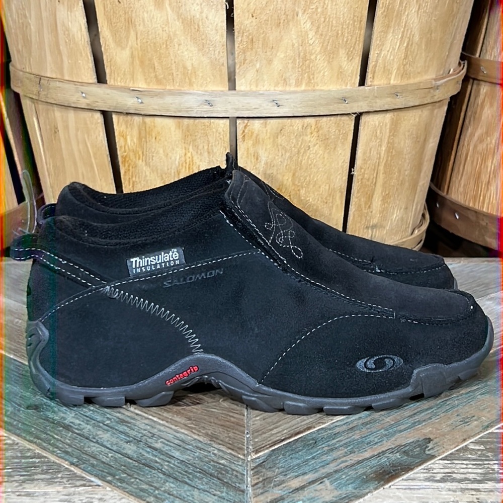 Salomon Winter Contragrip Thinsulate Suede Slip-On Moc Loafer (Waterproof)- sz8